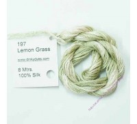 Шёлковое мулине Dinky-Dyes S-197 Lemon Grass